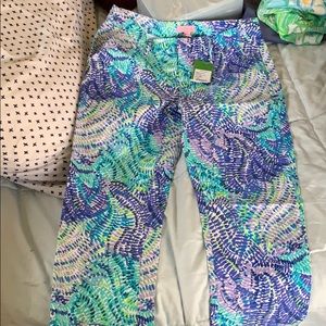 Lilly Pulitzer NWT Shana Stretch Crop in Blue